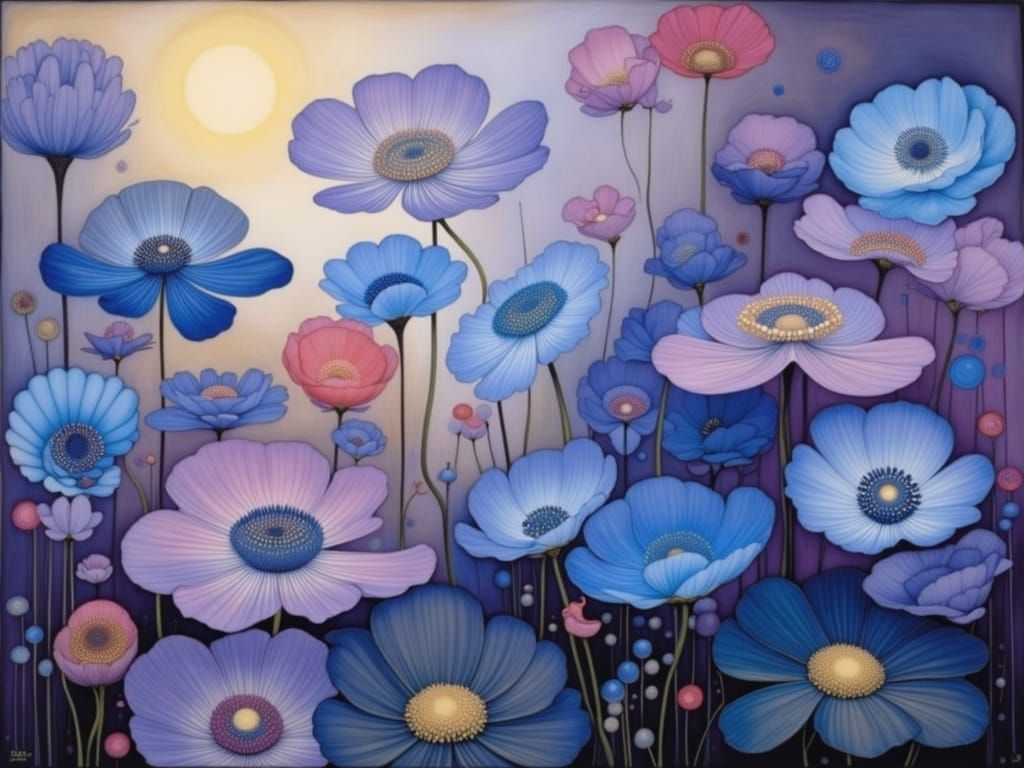 Whispers of an Enchanted World in Ethereal Purple