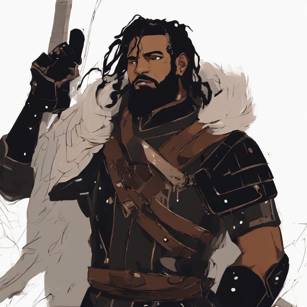 Battle-hardened King in Chainmail Armor