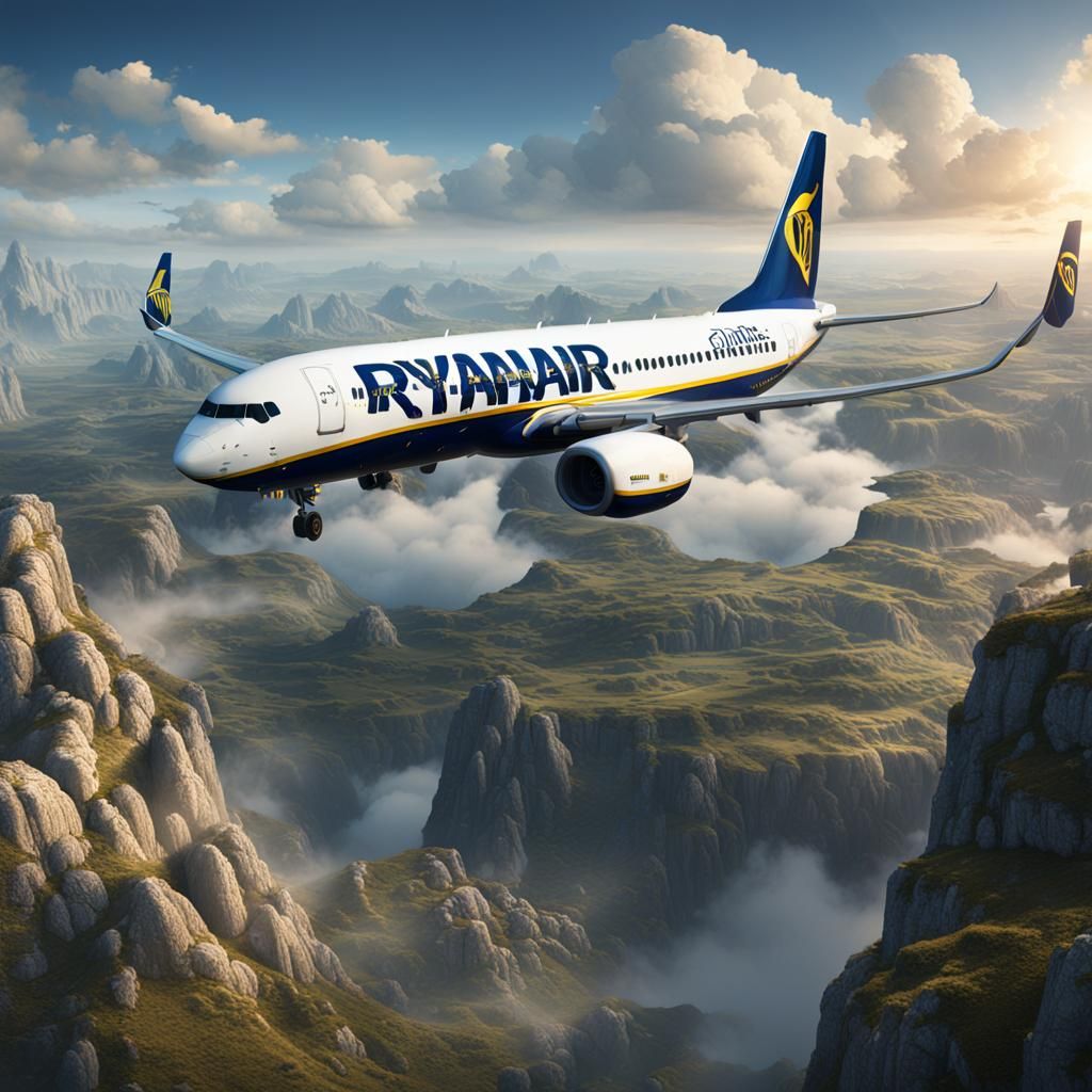 Ryanair as Detailed Matte Painting in 8K