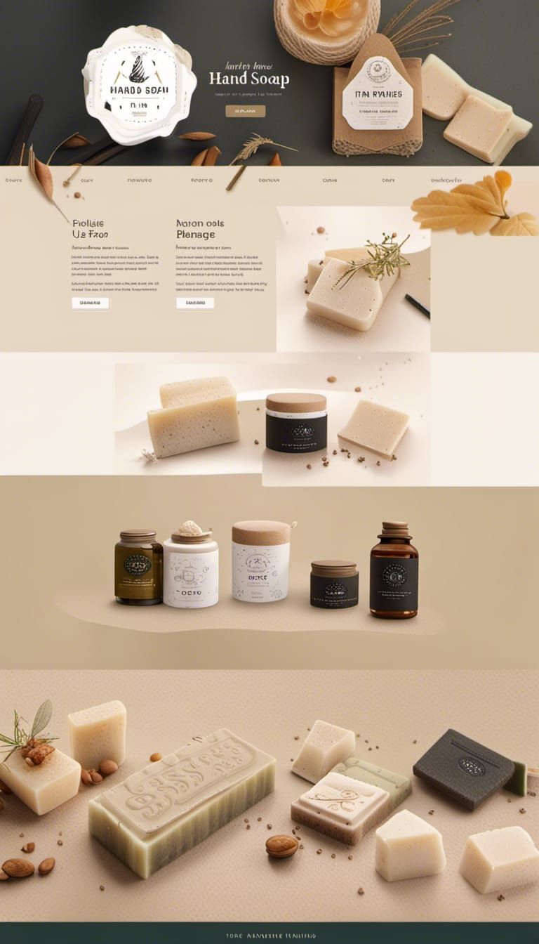 Handmade Soap Landing Page Design