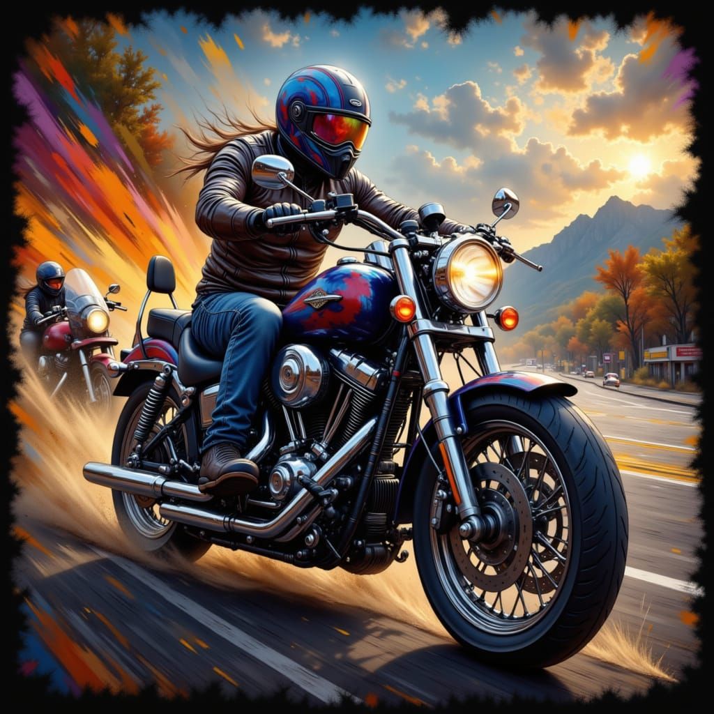 He's Born to Ride a Motorcycle