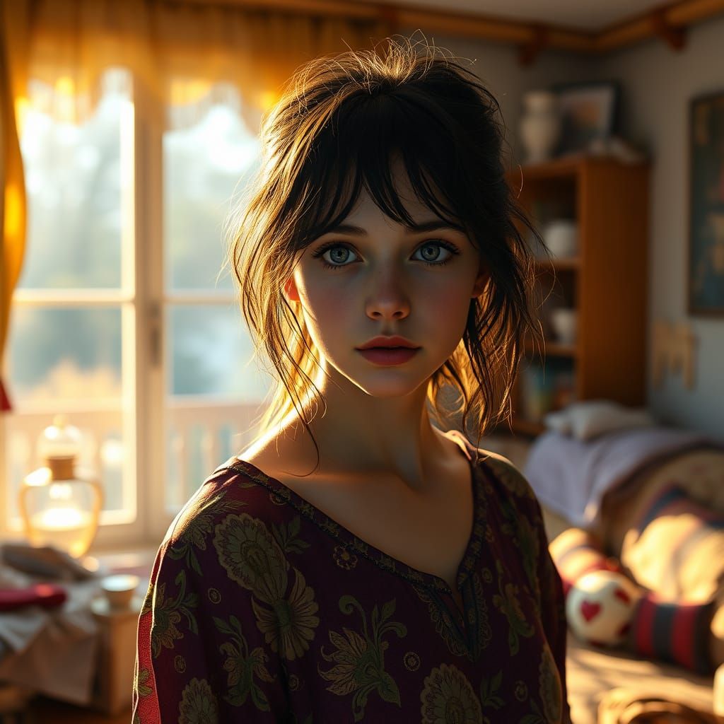 Ethereal Beauty in Intimate Repose