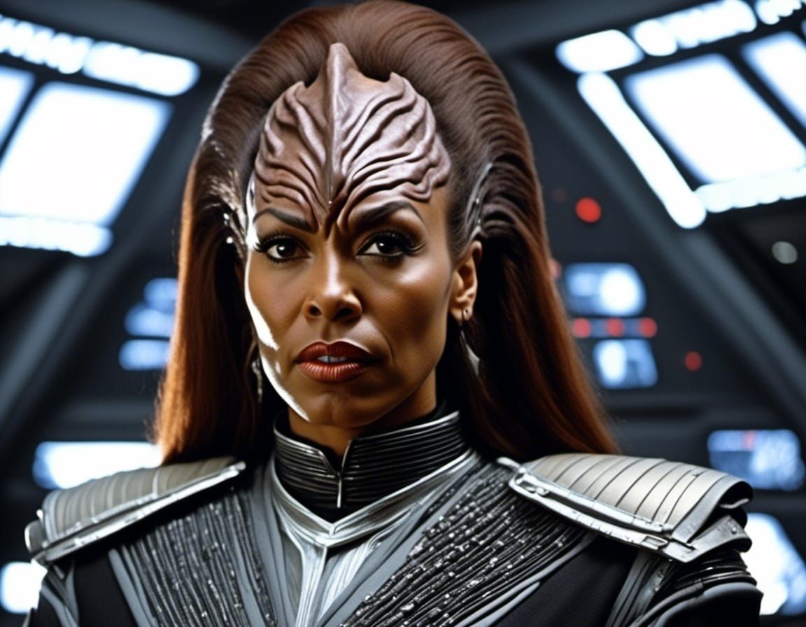 Beautiful Klingon Warrior Portrait in Cinematic Lighting