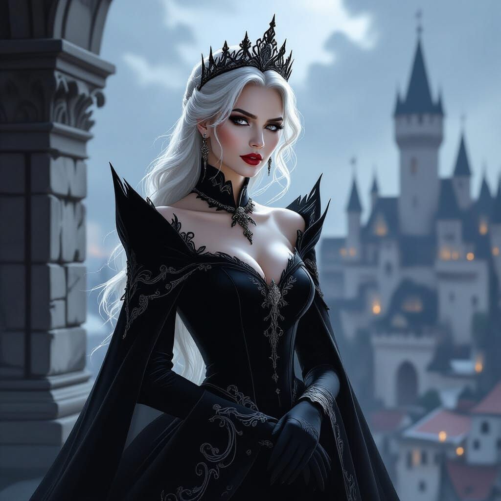 Evil Queen Dominates Monochromatic Kingdom in Dark Fantasy A...