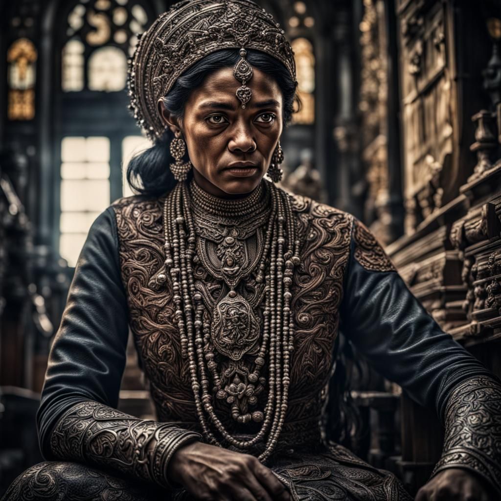 Intricate Woman Portrait in Hyperrealistic Style