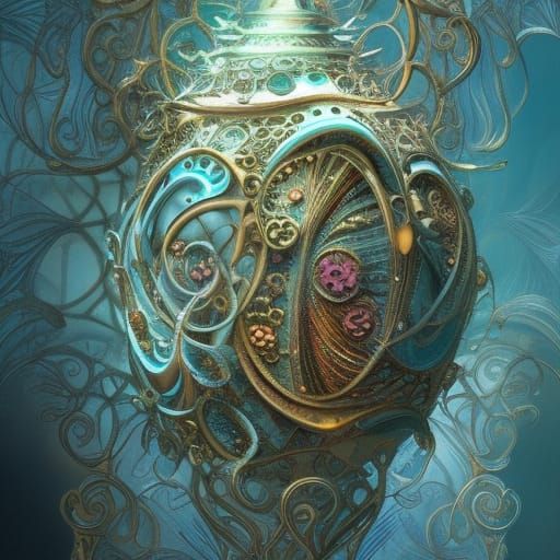 Poseidon's Decorated Egg