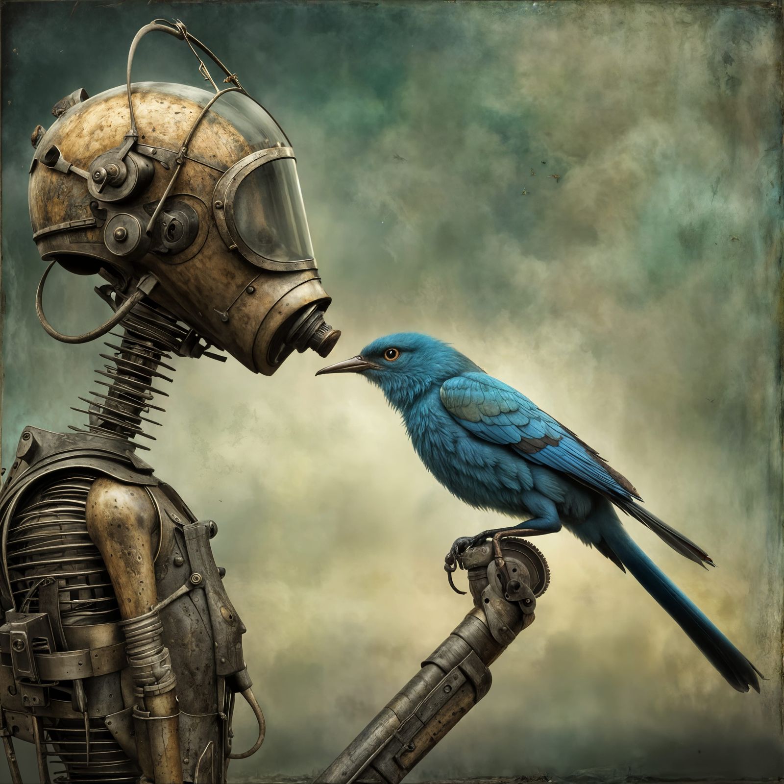 smart bird, curious robot