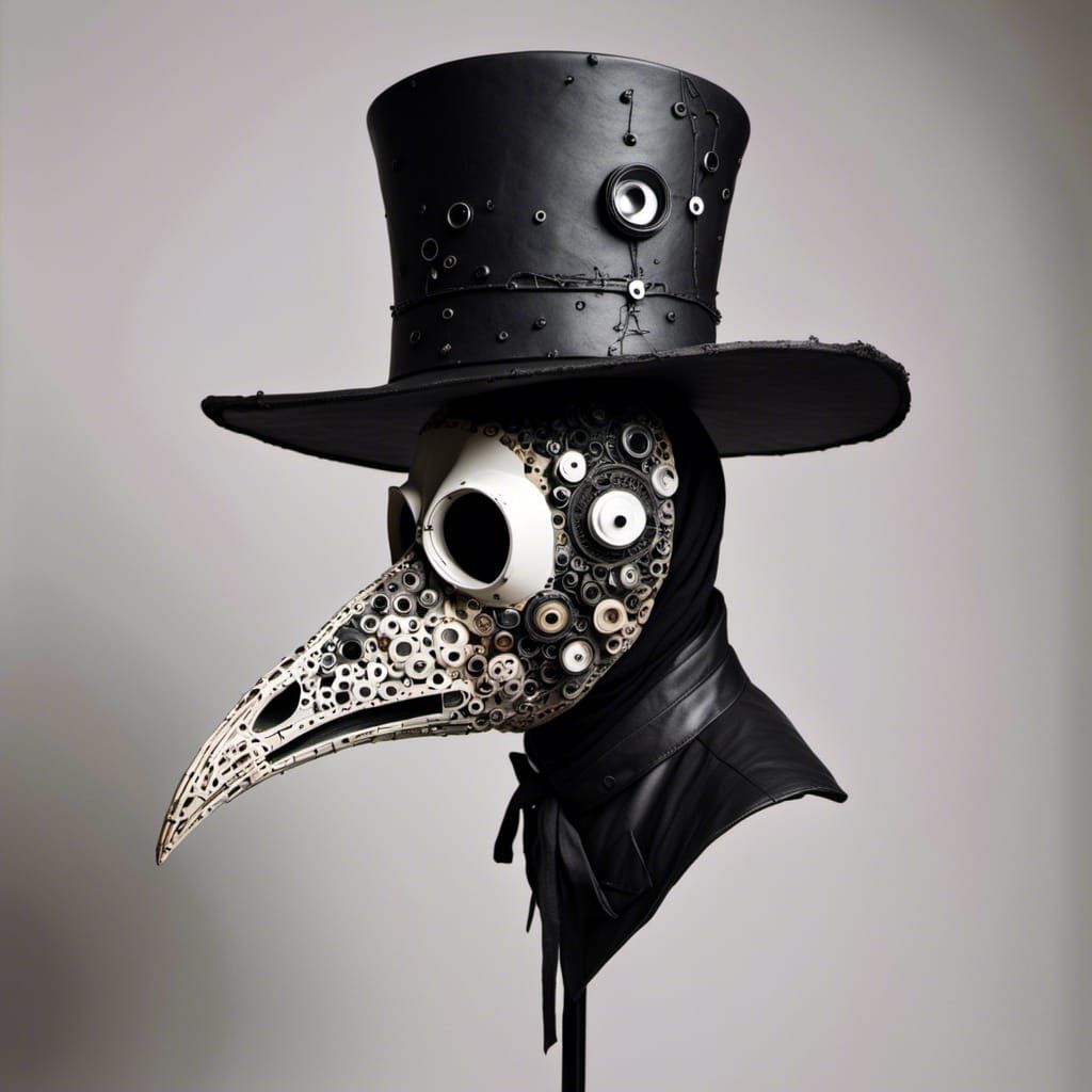 Yin Yang Plague Doctor Illustration