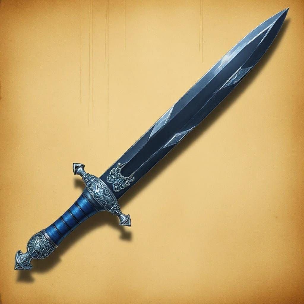 Capping the handle were a finger guard and pommel, both fash...