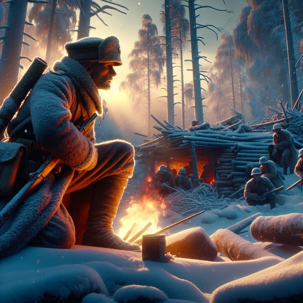 Finnish Winter War Soldier Immortalized in Resilience