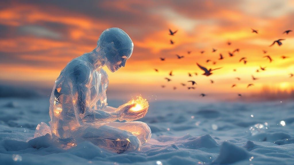 Frozen Heart Melts with Warmth and Light