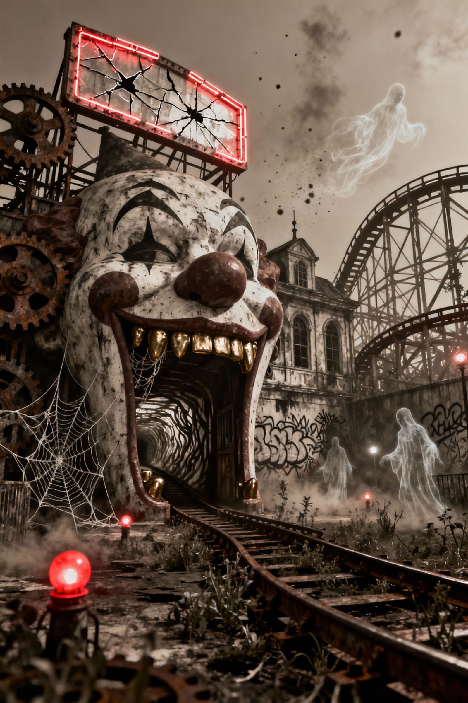 Corridors of Contempt Minitrain Ride - The Olde Abandoned Am...