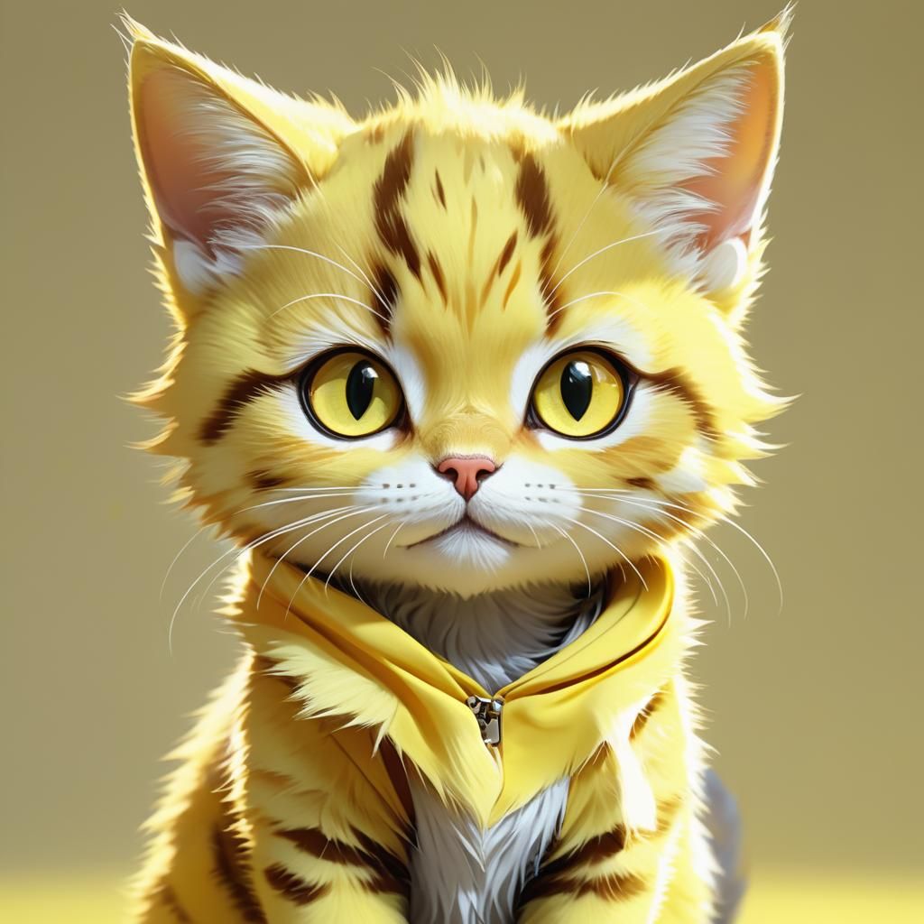Cute Cat-Boy Hybrid Character Design in Digital Painting