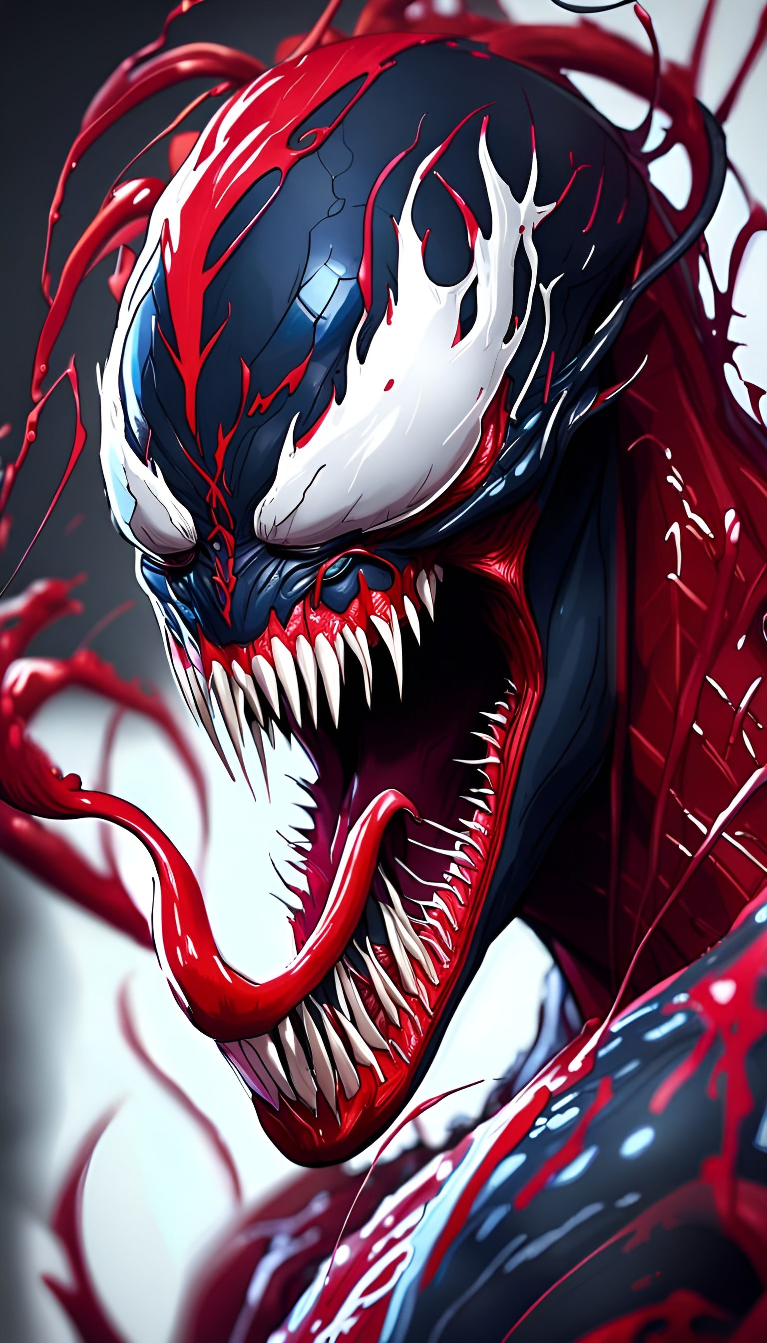 Detailed Portrait of Carnage Venom