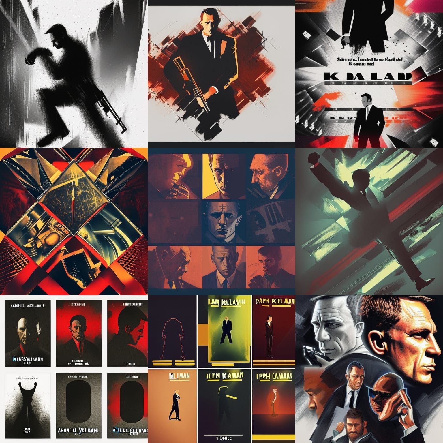 Elegant James Bond Concept Art in Kleinman Style
