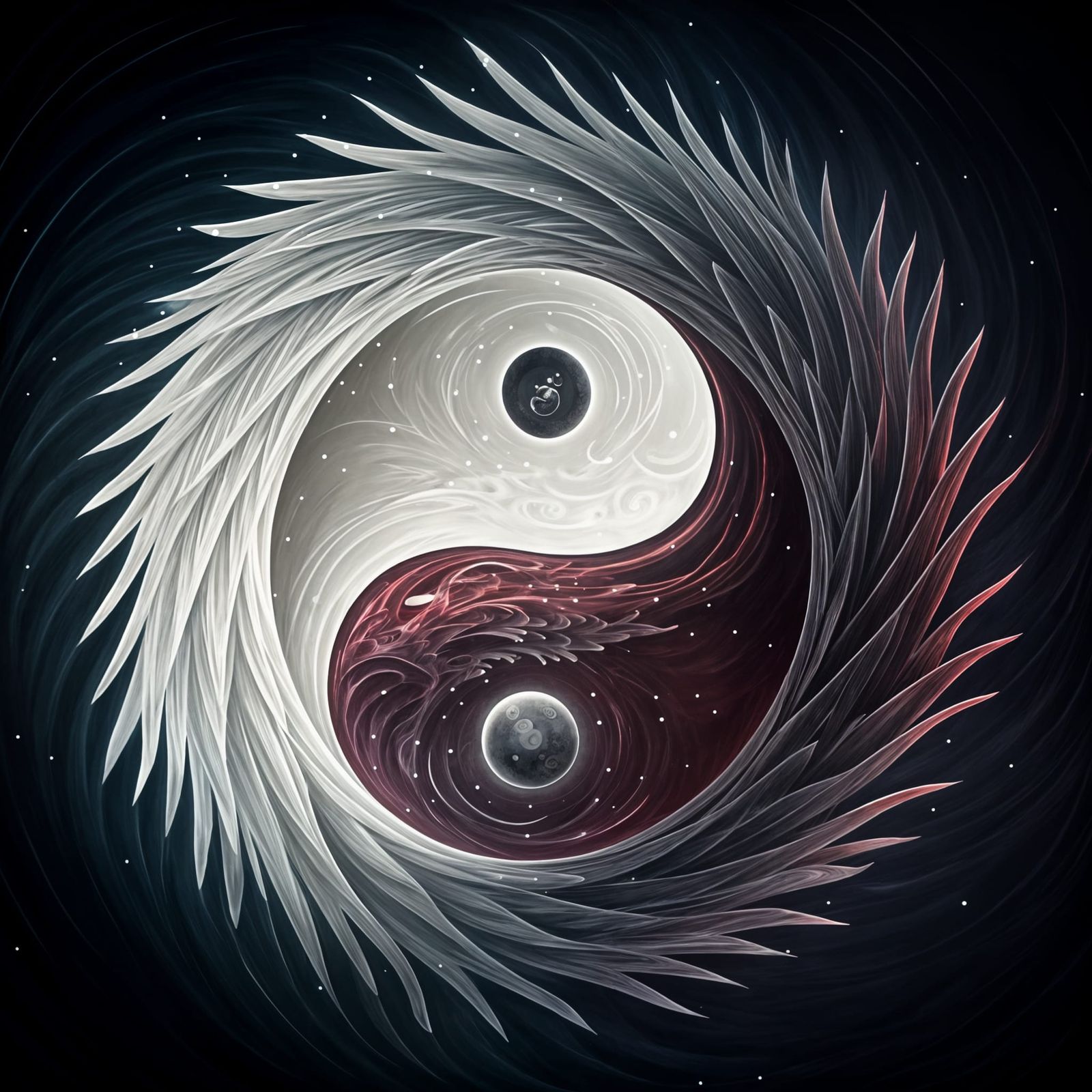 Epic Cinematic Yin-Yang Symbol