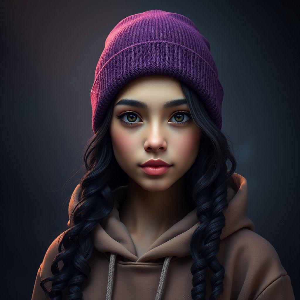 Mystical Woman in Dark Fantasy Matte Painting