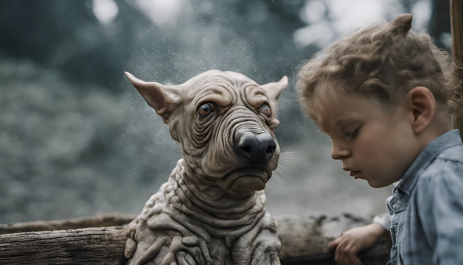 Emotional Alien People in Detailed Photorealistic Style