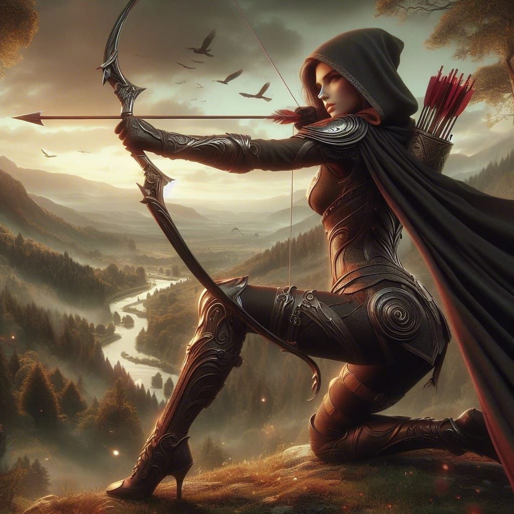 Girl  Highlander in battle