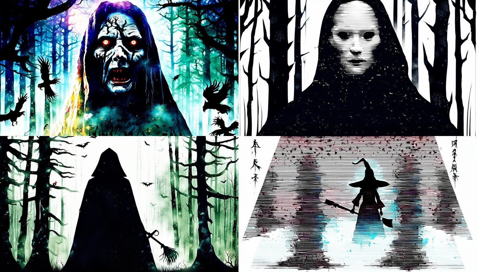 Evil Witch from Hell: Horror Movie Poster