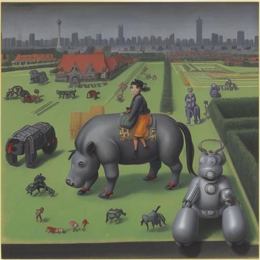 Eeyore's Shanghai Nightmare: Robots in Renaissance Style