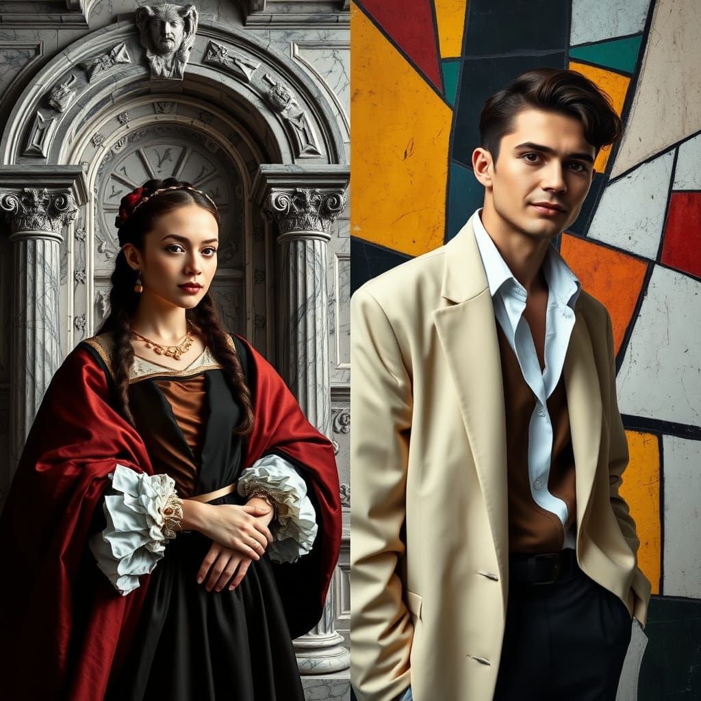 Portraits in the Style of Picasso and Bernini