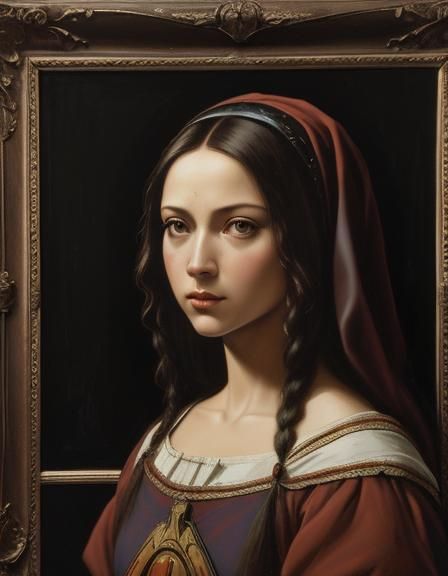 Photorealistic Bulletin Board in Renaissance Style