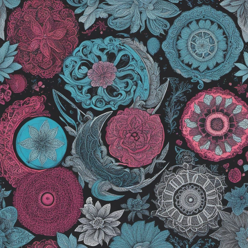 Brandy Pink Lace Graffiti Art