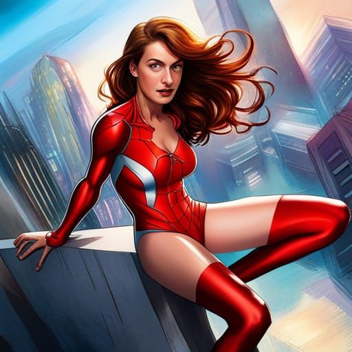 Mary Jane Watson as Spinnerette in Spider-Suit
