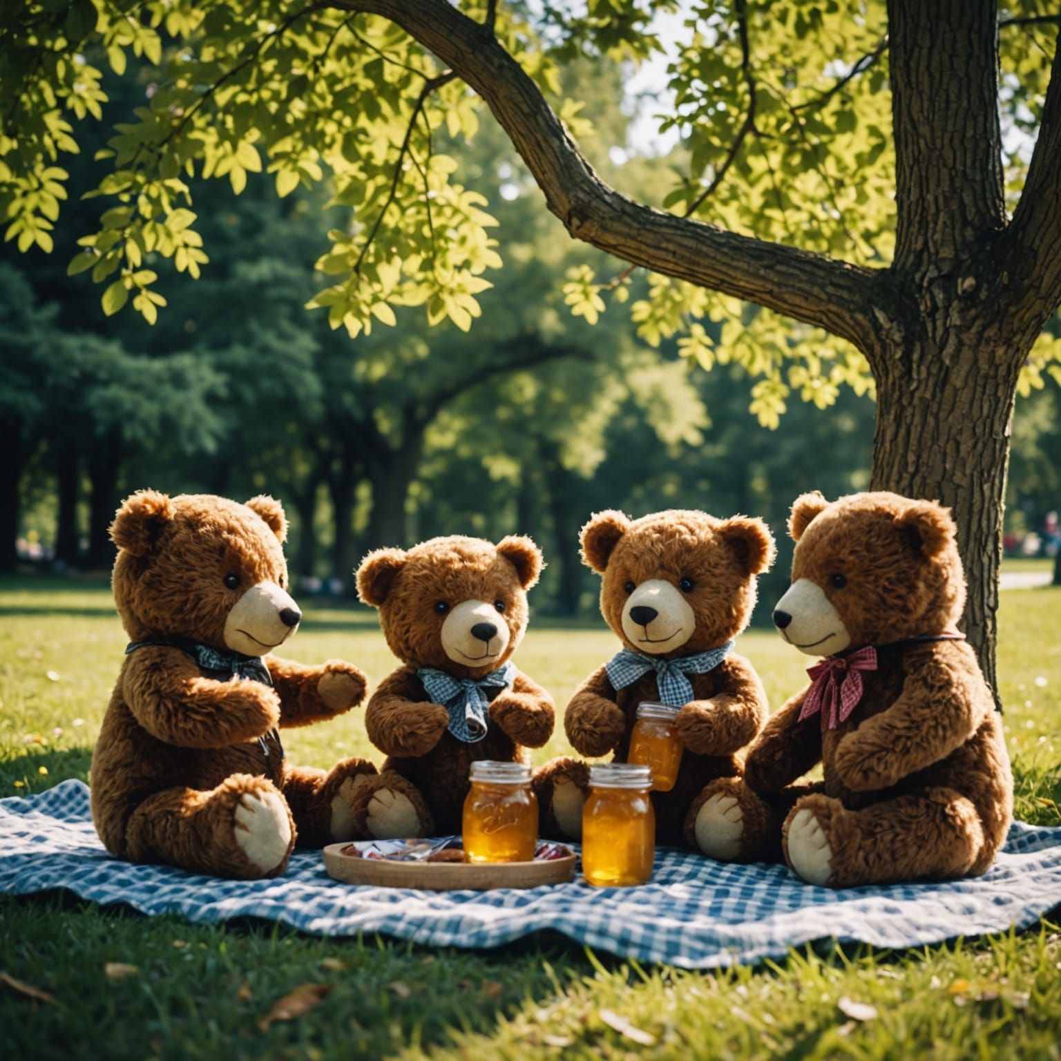 Teddy Bears' Picnic in the Park: Cinematic Still