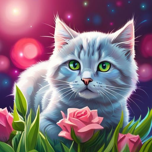 Loco the cat by Per.