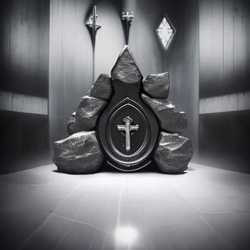 Ethereal Church Pierced by Lightning