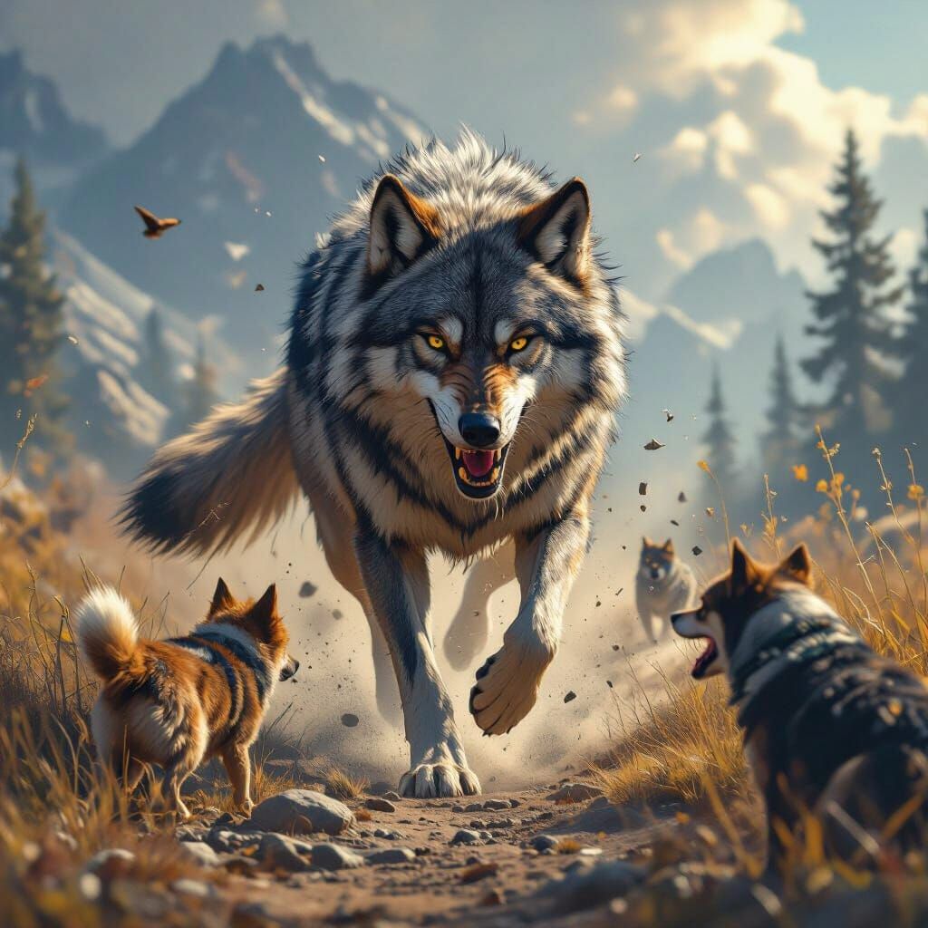 Loyal Wolf Rescues Owner: A Dramatic Survival Scene