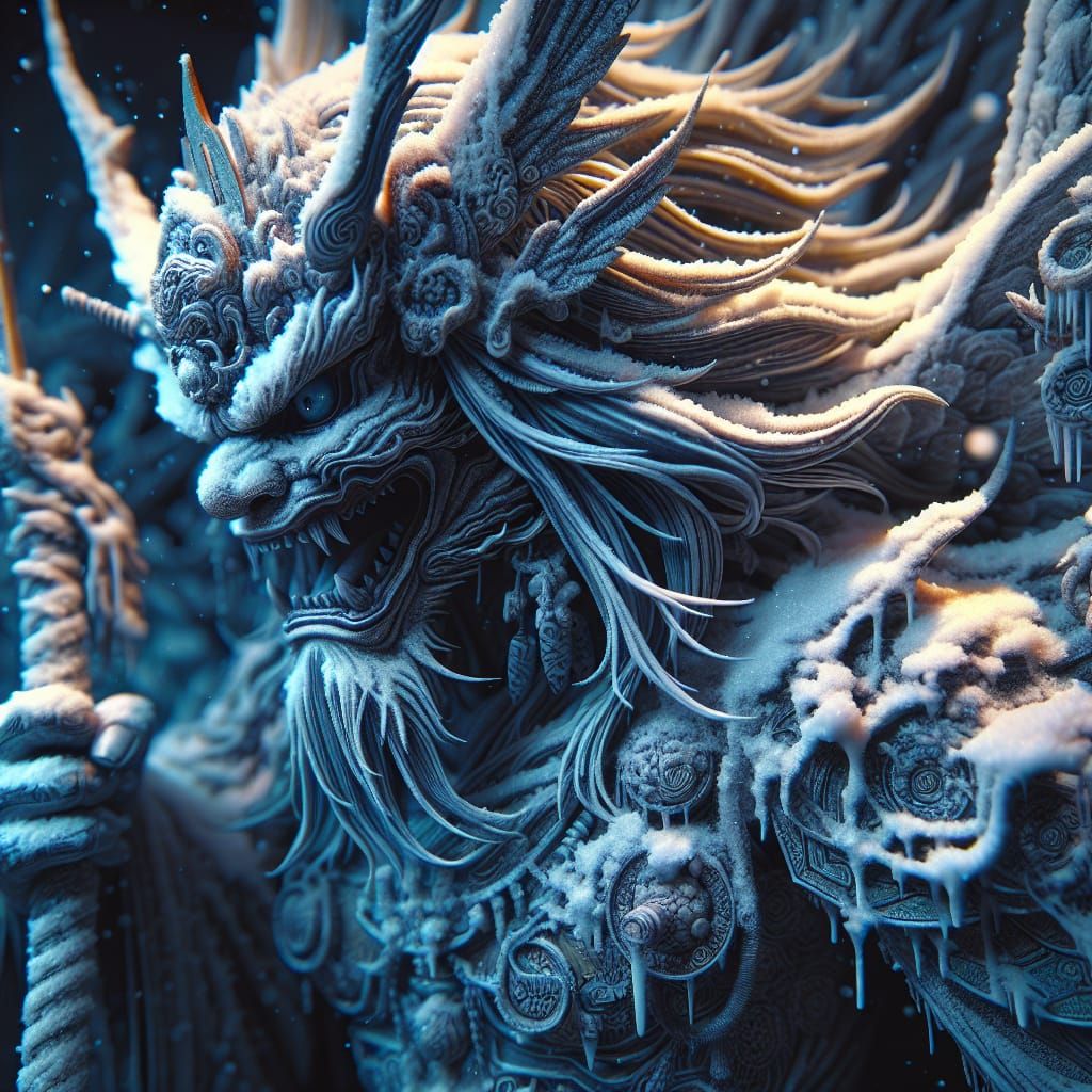 Hyperrealistic Yuki Onna in a Cinematic Japanese Folklore Sc...