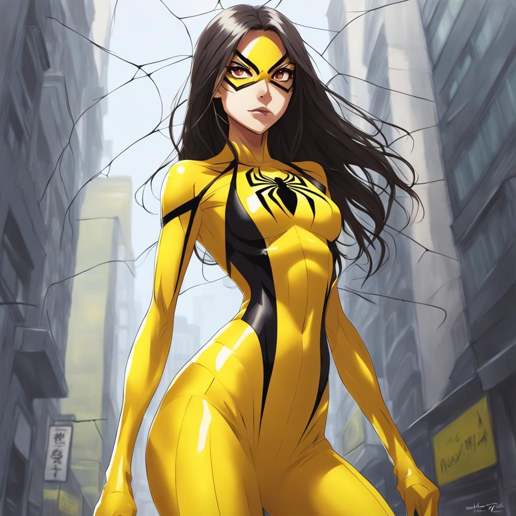 Spider Woman in Yellow: Anime Key Visual