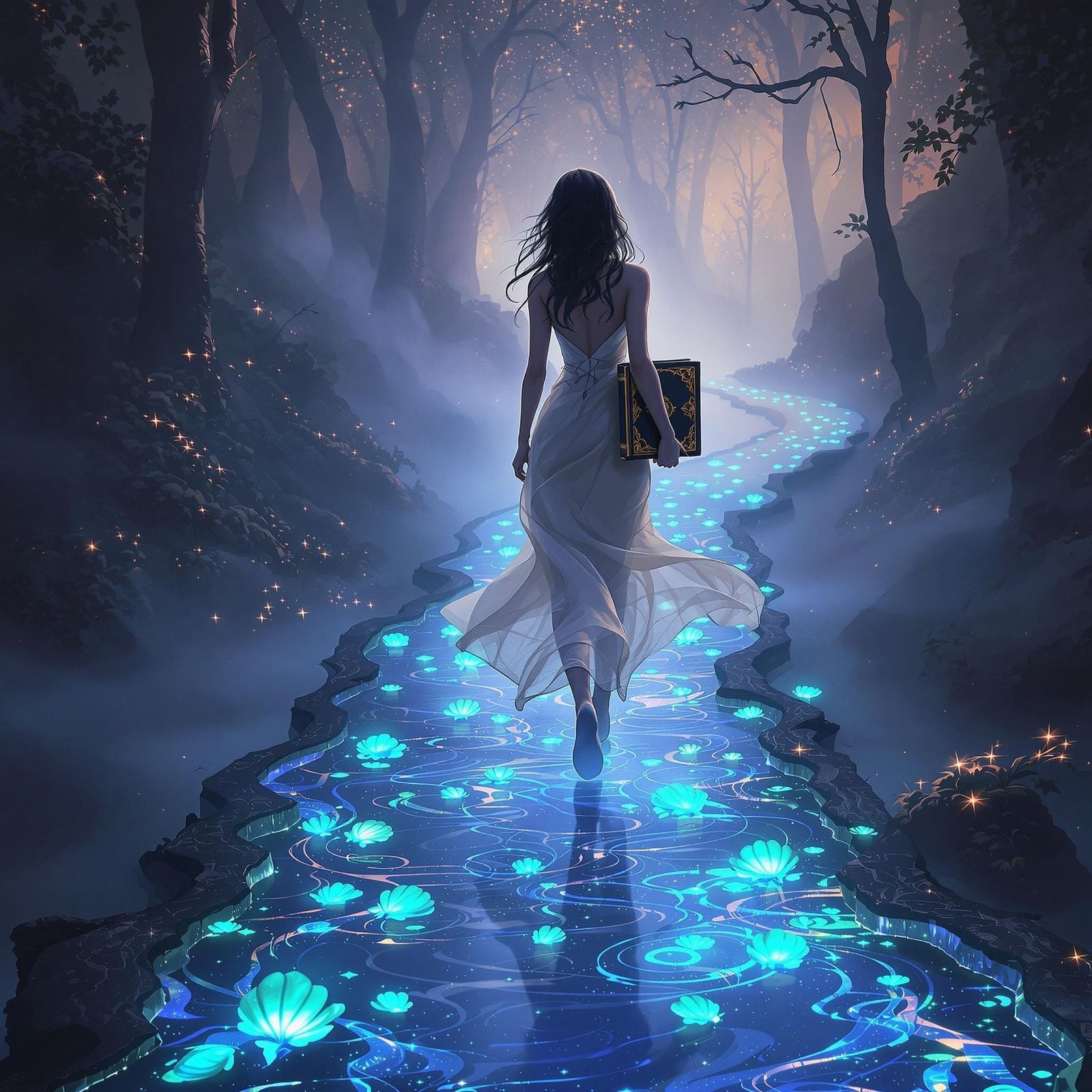 Ethereal Water Pathway Fantasy Art