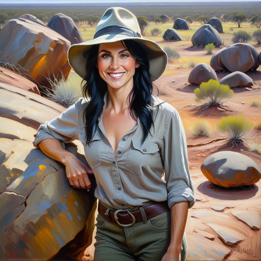 Elf in the Outback: Impressionistic Oil Painting