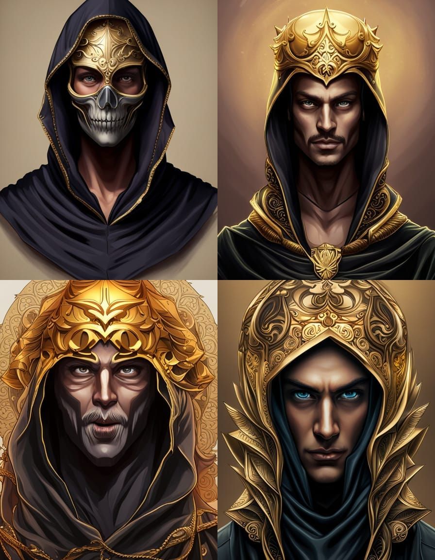 Ethereal Warrior in Triadic Hues