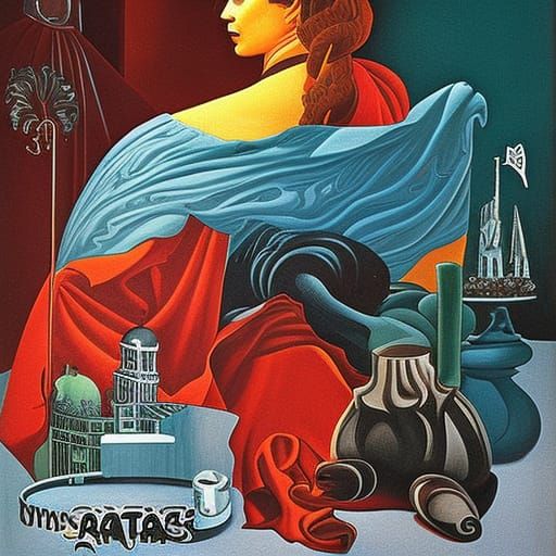 Abstract Fantasy Art Inspired by Weird Tales Magazine