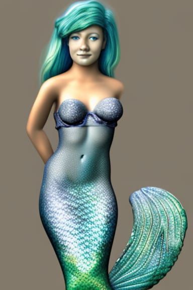 Hyperrealistic Mermaid Emerges from the Deep