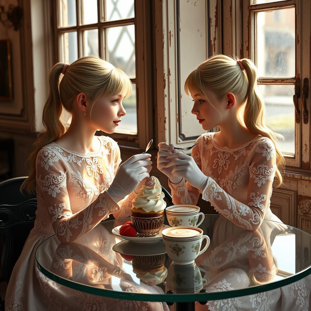 French Cafe Twins in Enchanting Details