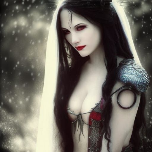 Snow White as Bride in Luis Royo Style