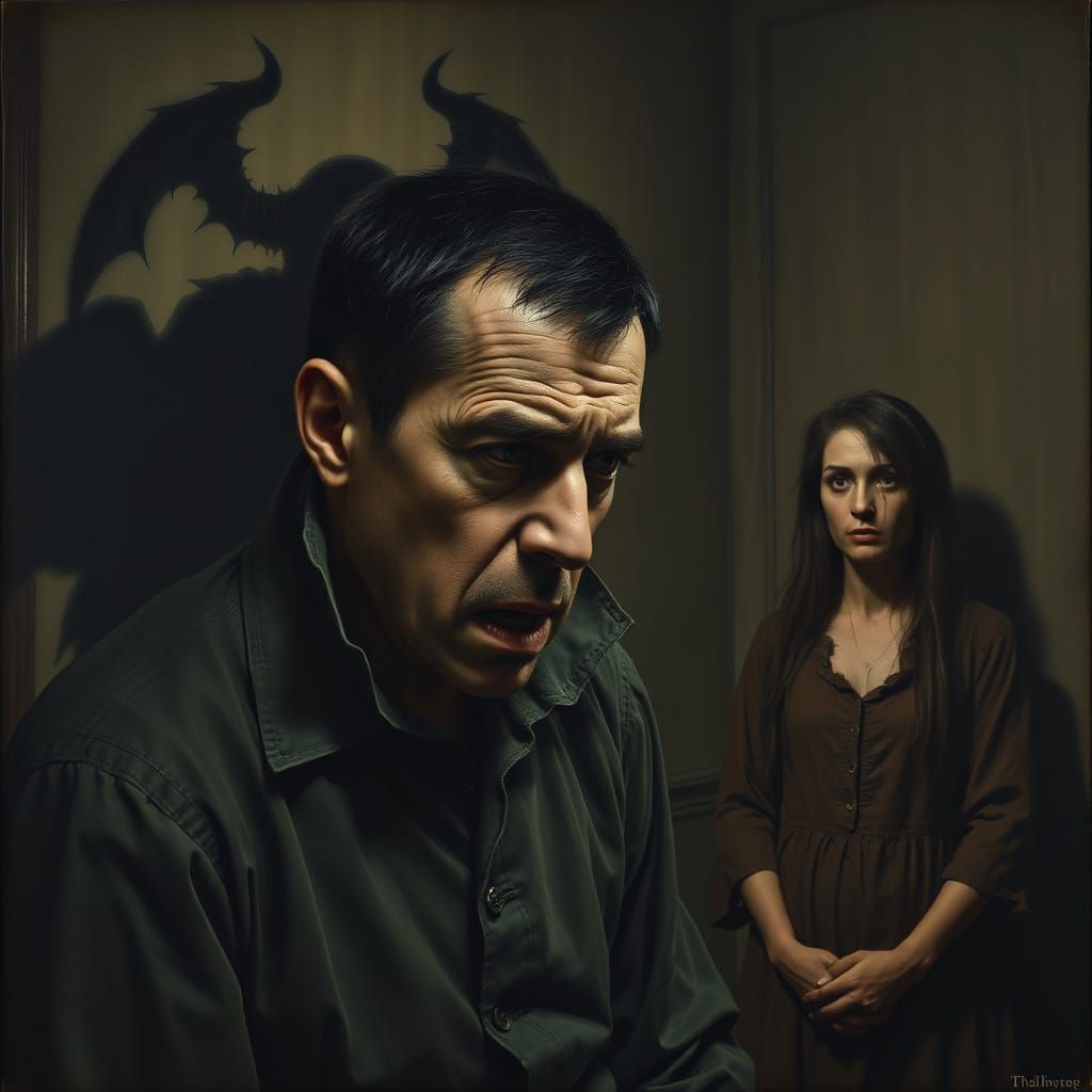 Gothic Satan Tempts Husband to Divorce