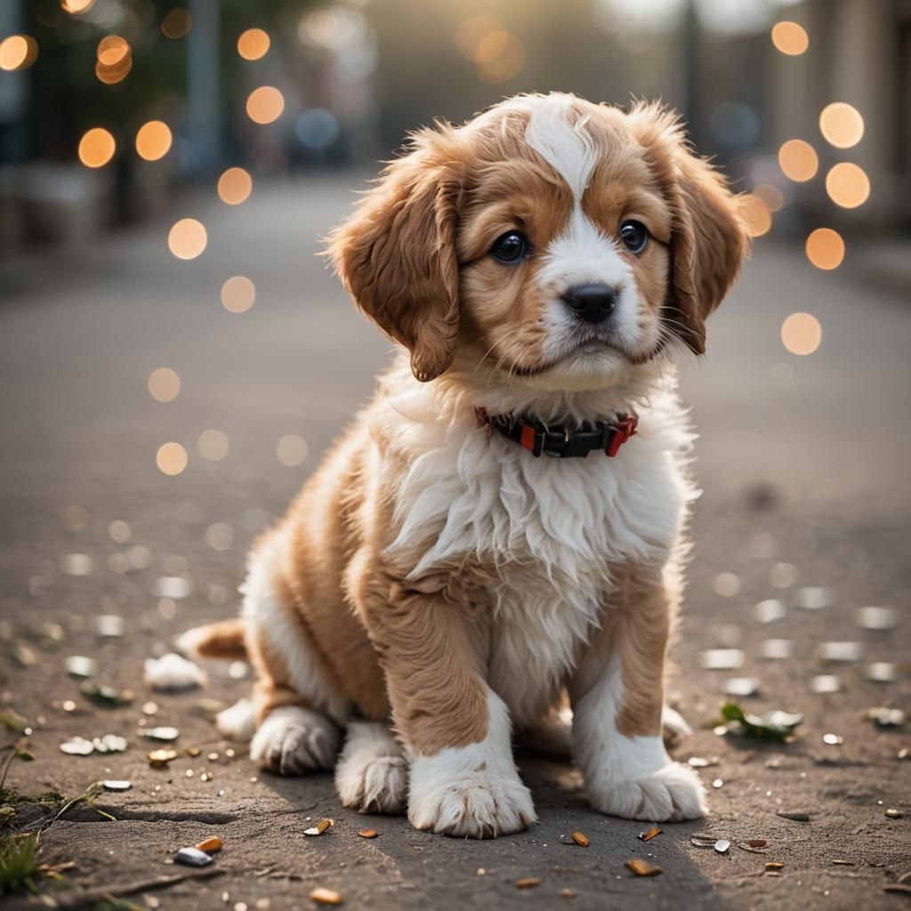 Adorable Puppy Portrait in Natural Light