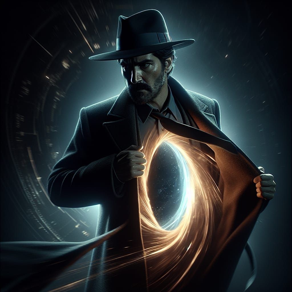 Detective Reveals Cosmic Wormhole in Hyperrealistic Image