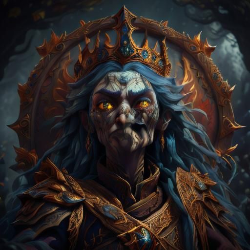 Queen of Runes: Detailed Fantasy Matte Painting