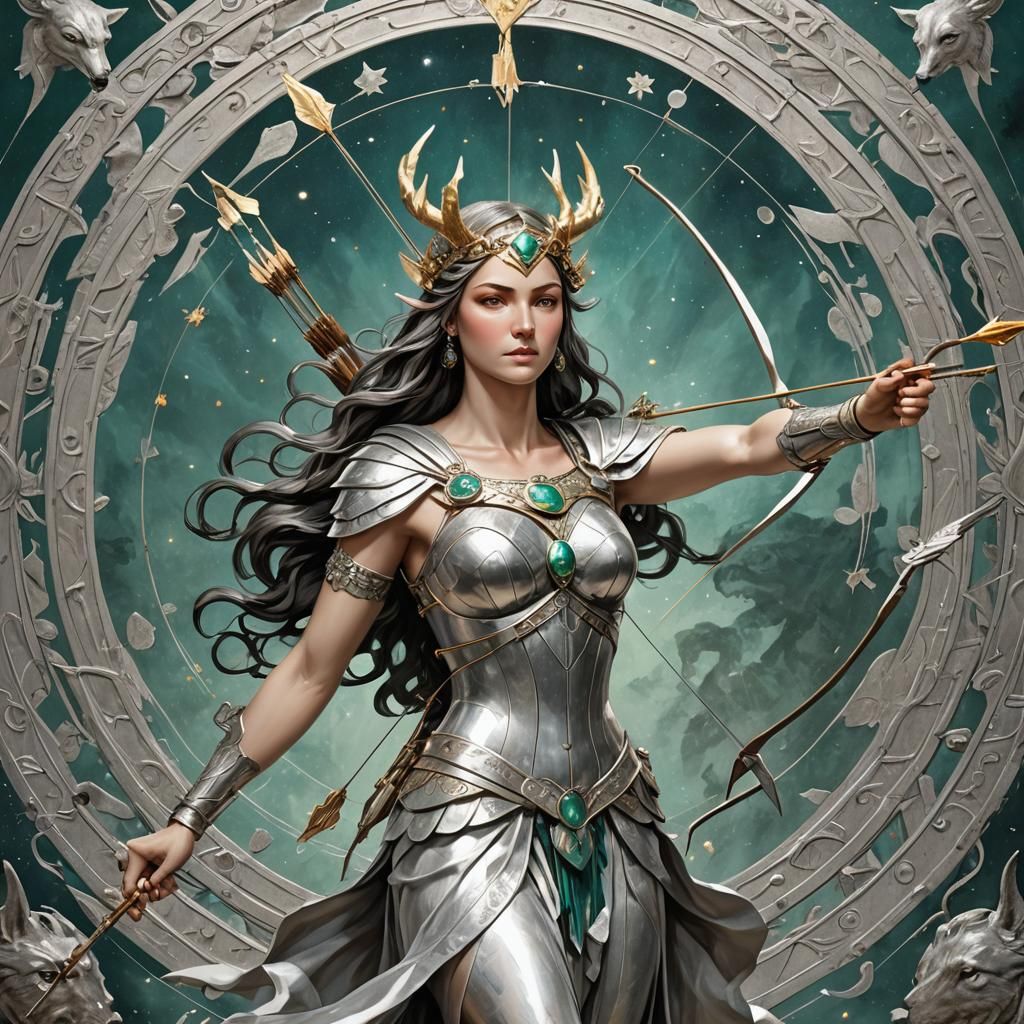 Artemis: Goddess of the Hunt in Digital Art