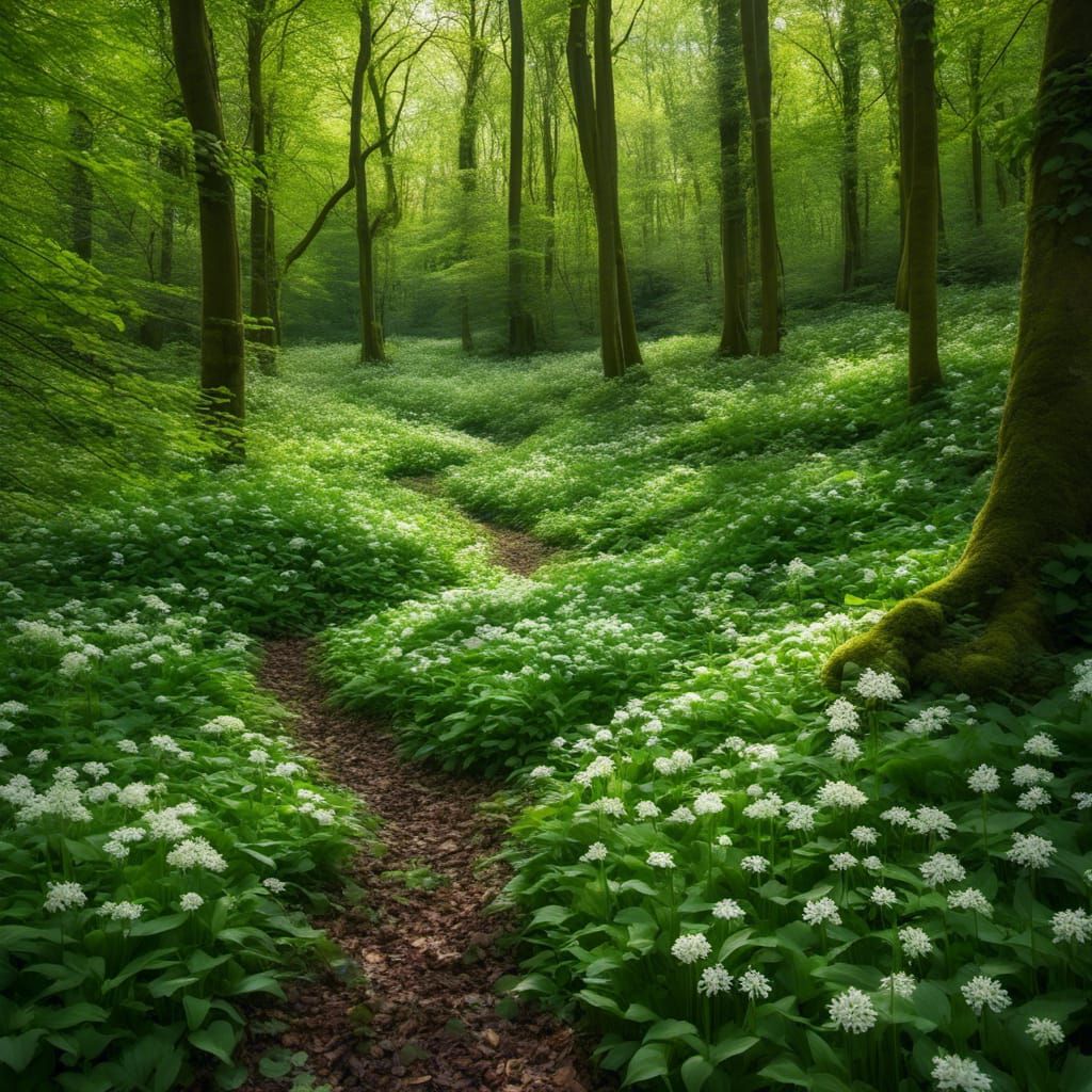 <lora:Dream Ethereal v2:1.0> wild garlic