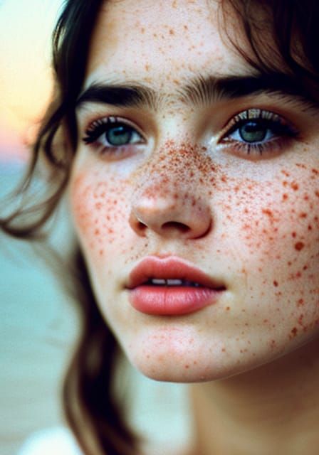 Dramatic Portrait with Romantic Sunset Lighting