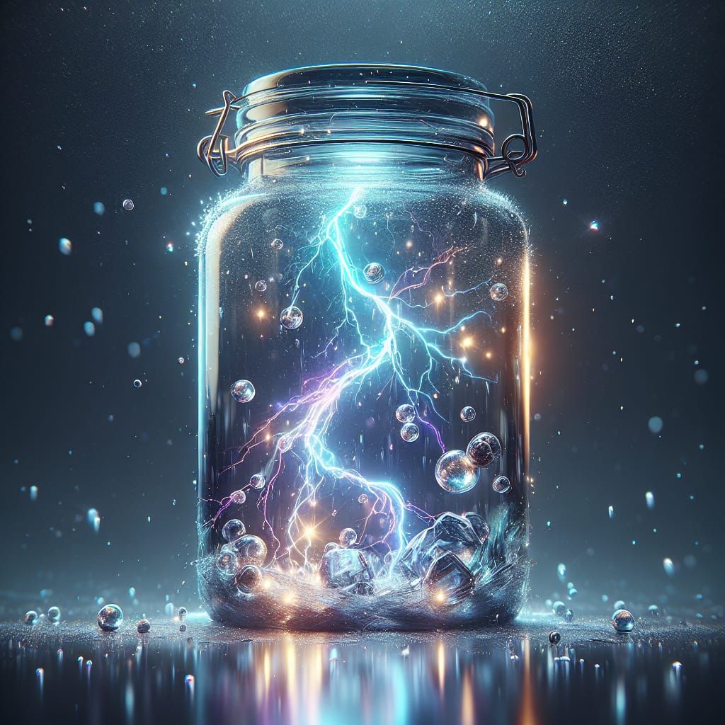 Captured Lightning in a Jar: Fantasy Concept Art